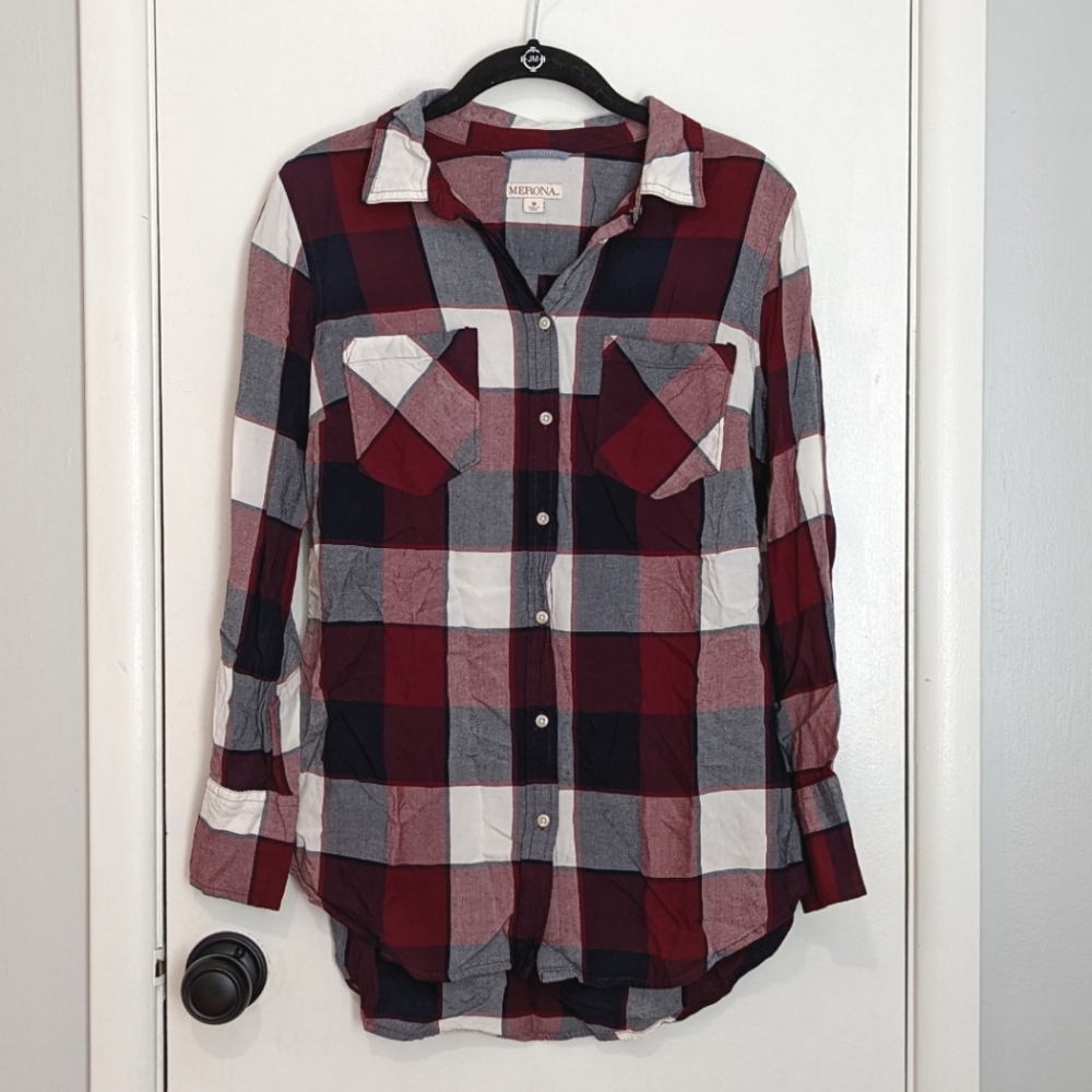 Merona Plaid Button Down